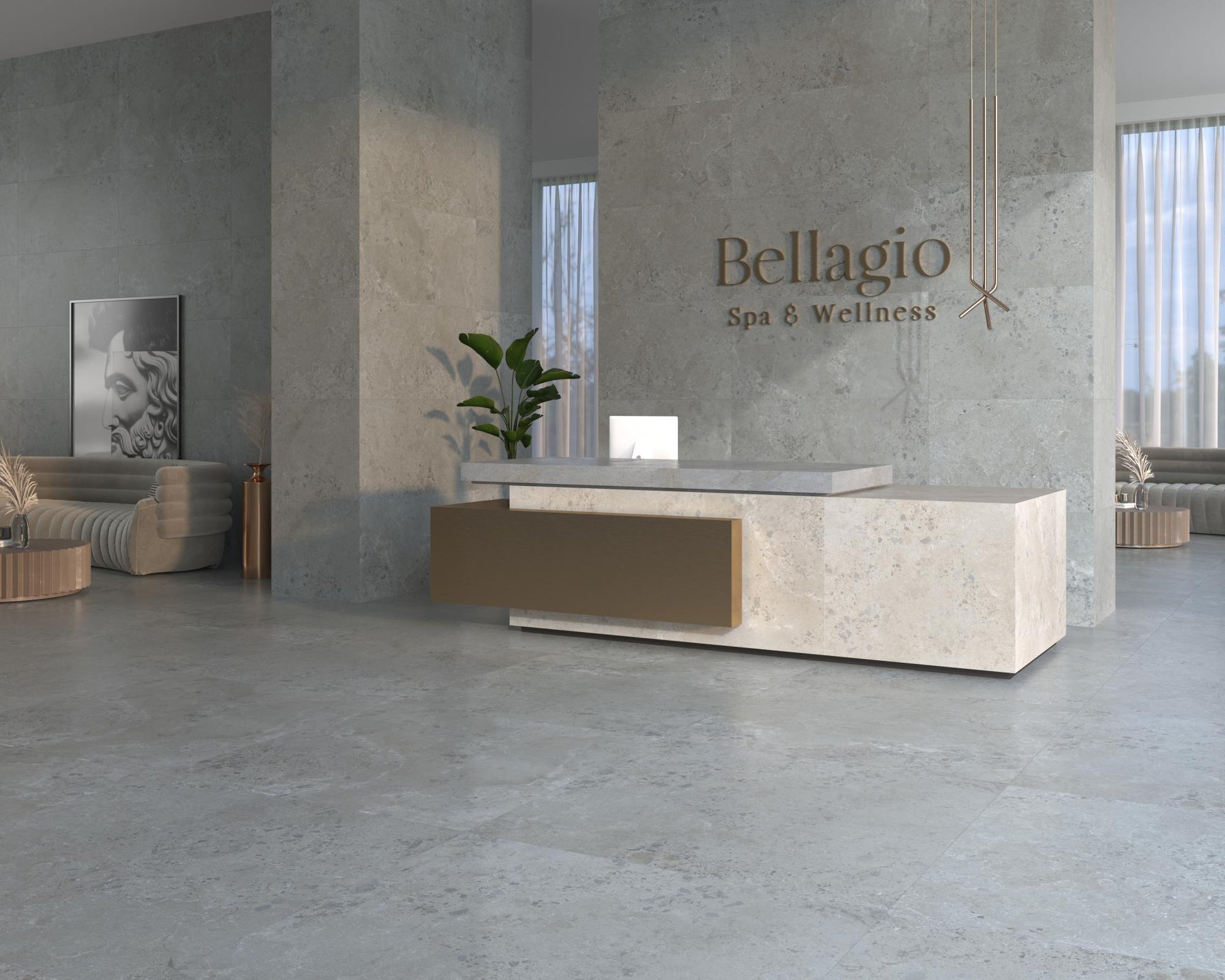 Carrelage Effet Pierre Pietra Viva Rectifie 120x120 cm de Dune