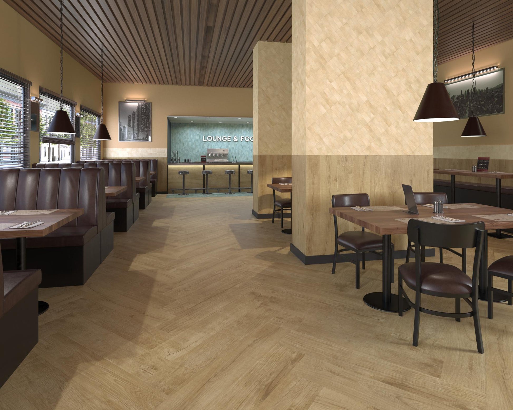 Carrelage Effet parquet Quercus Miele 22x120 cm de Dune