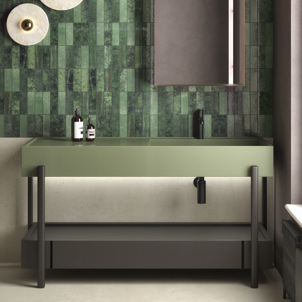 Carrelage Effet Zellige Terraluz Verde 14,7x14,7 cm de Dune