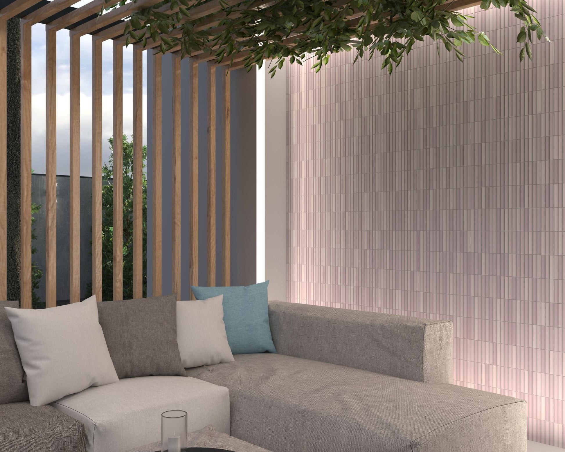 Carrelage Mural Kit Kat Mosaic Lilas Matt 11,5x23,1 cm de Dune