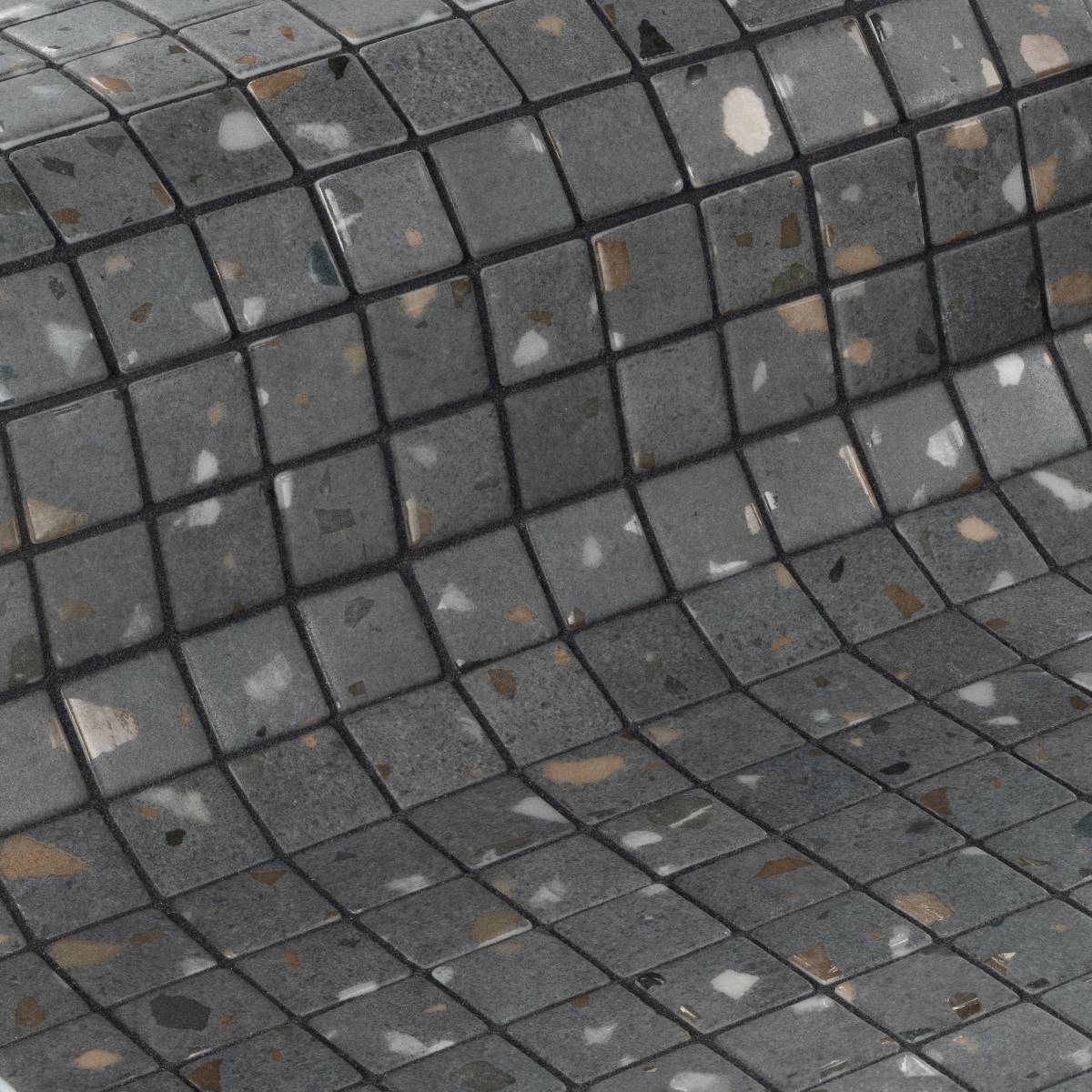 Mosaïque Emaux de verre Terrazzo Grey