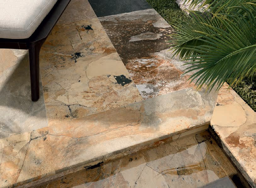 Carrelage Piscine et Terrasse Pierre de Bali Mix