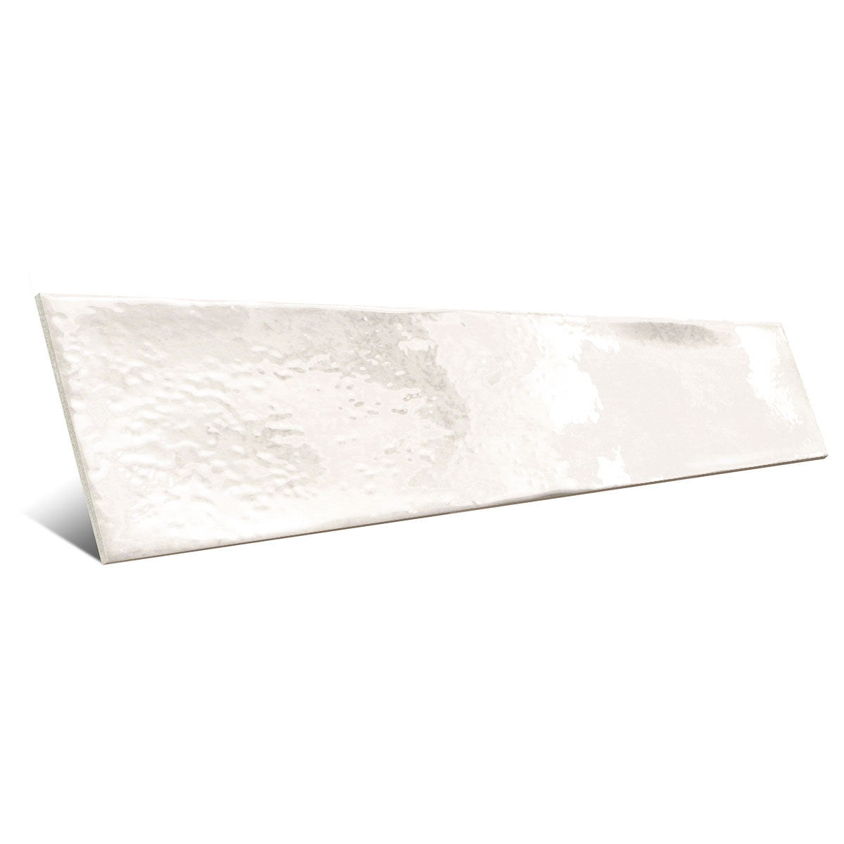 Faience Murale Effet Zellige Bayonne Blanco 7,5x30 cm de Mainzu