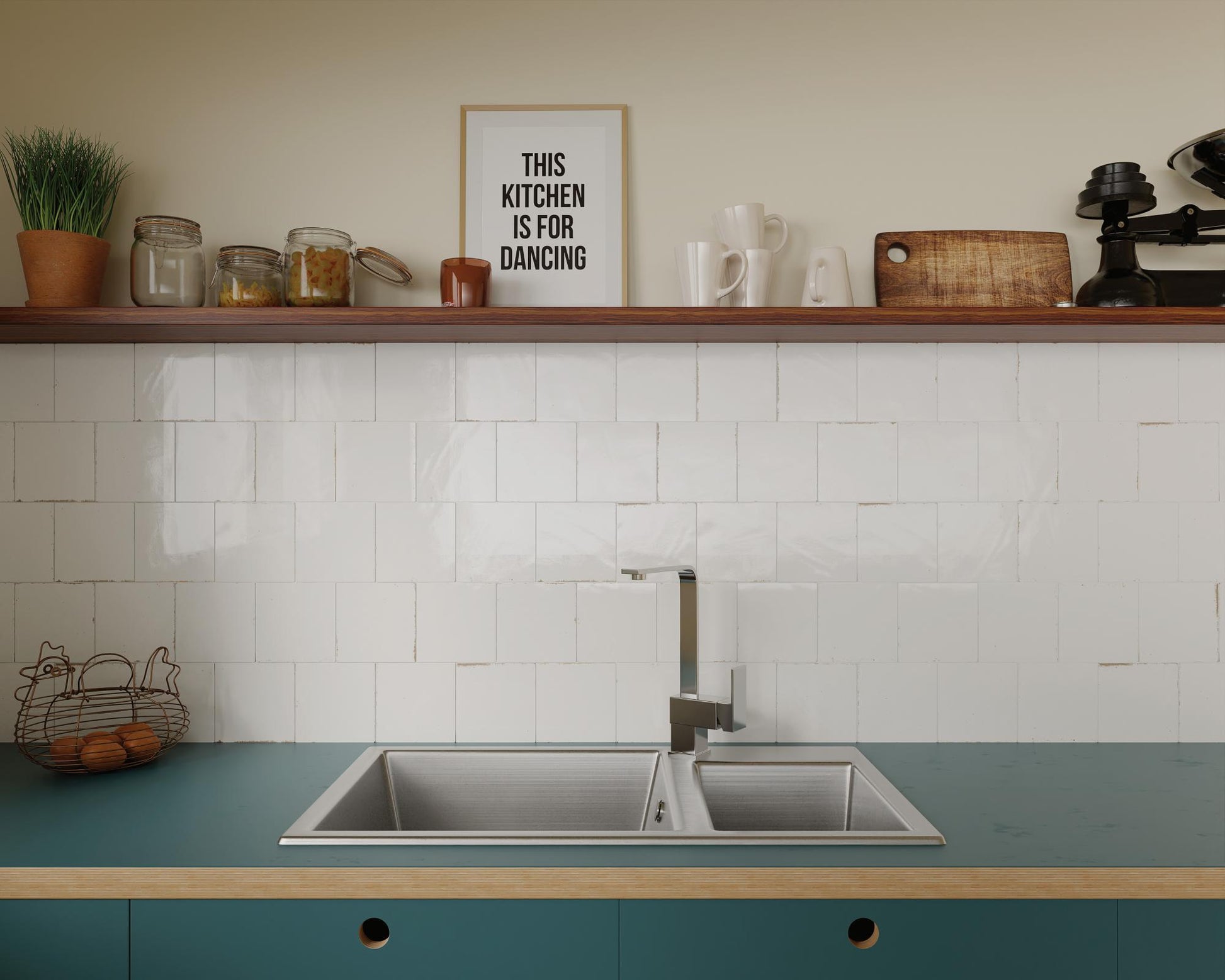 Carrelage Effet Zellige Agadir Niebla 14,7x14,7 cm de Dune