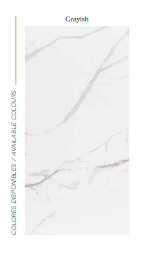 Carrelage Effet Marbre Brillant ou Mat Grayish 60x120 cm de Ecoceramic