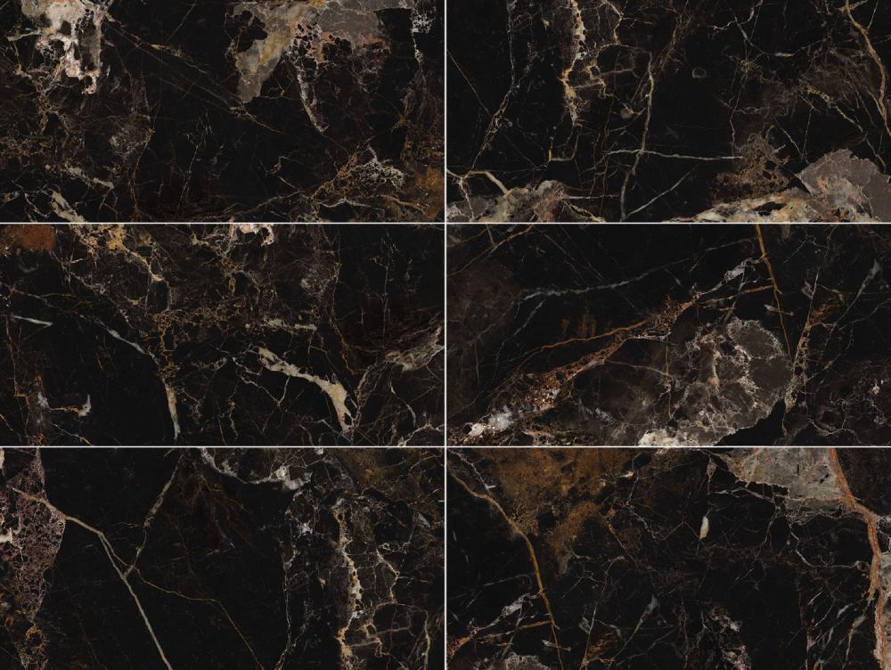 Carrelage Effet Marbre Caronte Poli Brillant 60x120 cm de Dune