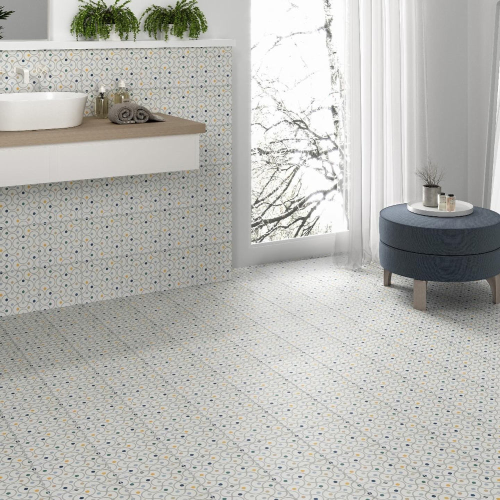 Carrelage Effet carreau de ciment Normandy Lyons 20x20 cm de Mainzu