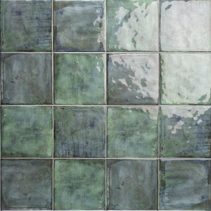 Carrelage Effet Zellige Mahon Smeraldo 15x15 cm de Mainzu