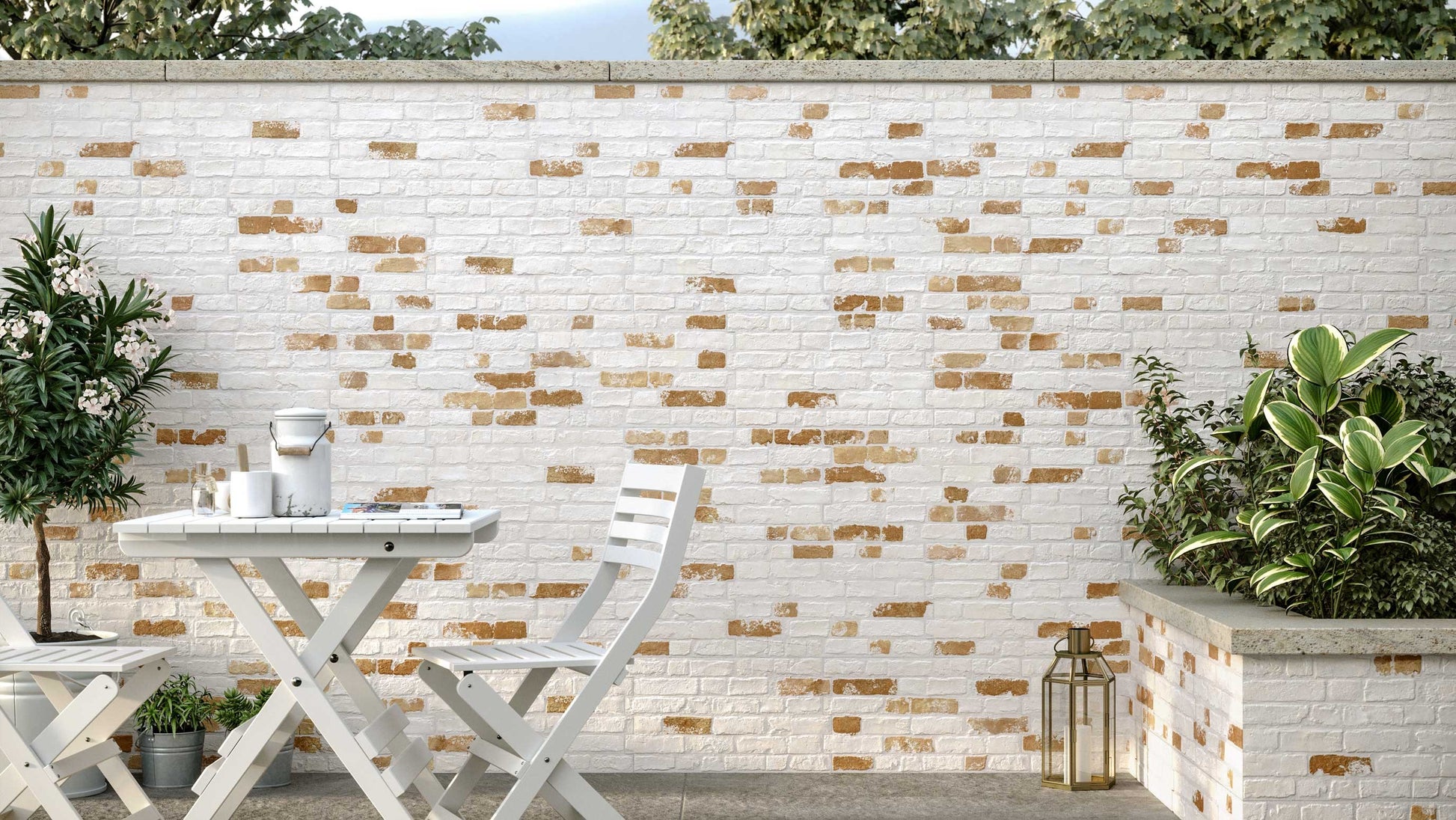Carrelage Parement Mural Effet Pierre Brique Manhattan Old 31x56 cm de Realonda