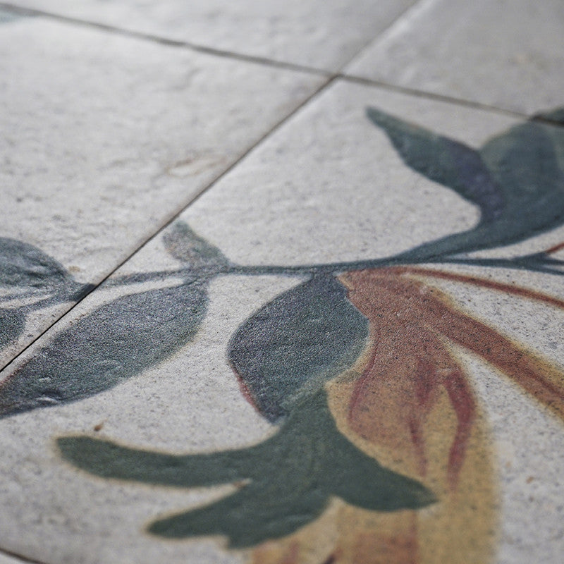 Carrelage Fresque Murale Décor Fleuri Samui 20x20 cm de Mainzu