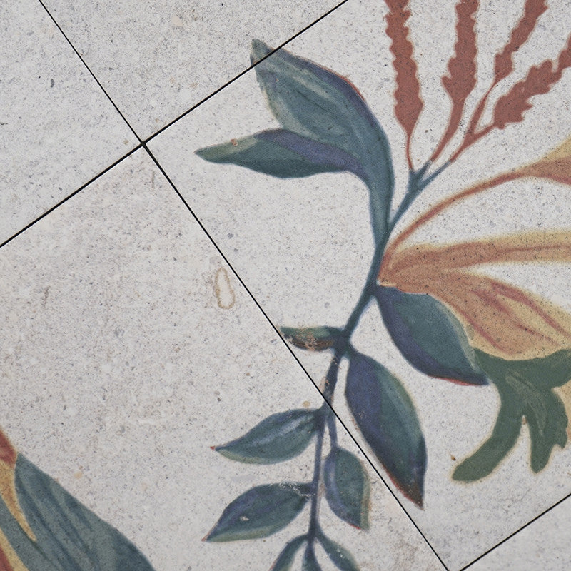 Carrelage Fresque Murale Décor Fleuri Samui 20x20 cm de Mainzu