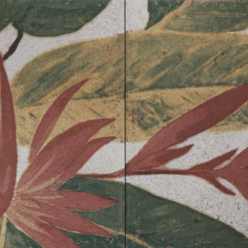 Carrelage Fresque Murale Décor Fleuri Samui 20x20 cm de Mainzu