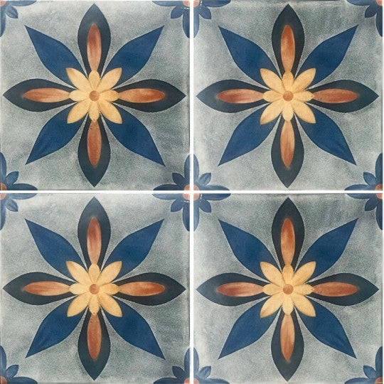 Carrelage Effet carreaux de ciment Veranda Belia 15x15 cm de Nanda Tiles