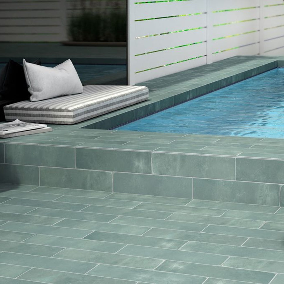Carrelage sol et mur Natural Lagoon Mat 9,2x36,8 cm de Cevica