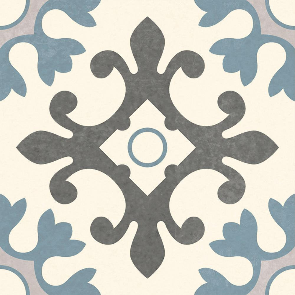 Carrelage Effet Carreau de Ciment Porto 20x20 cm de Dune