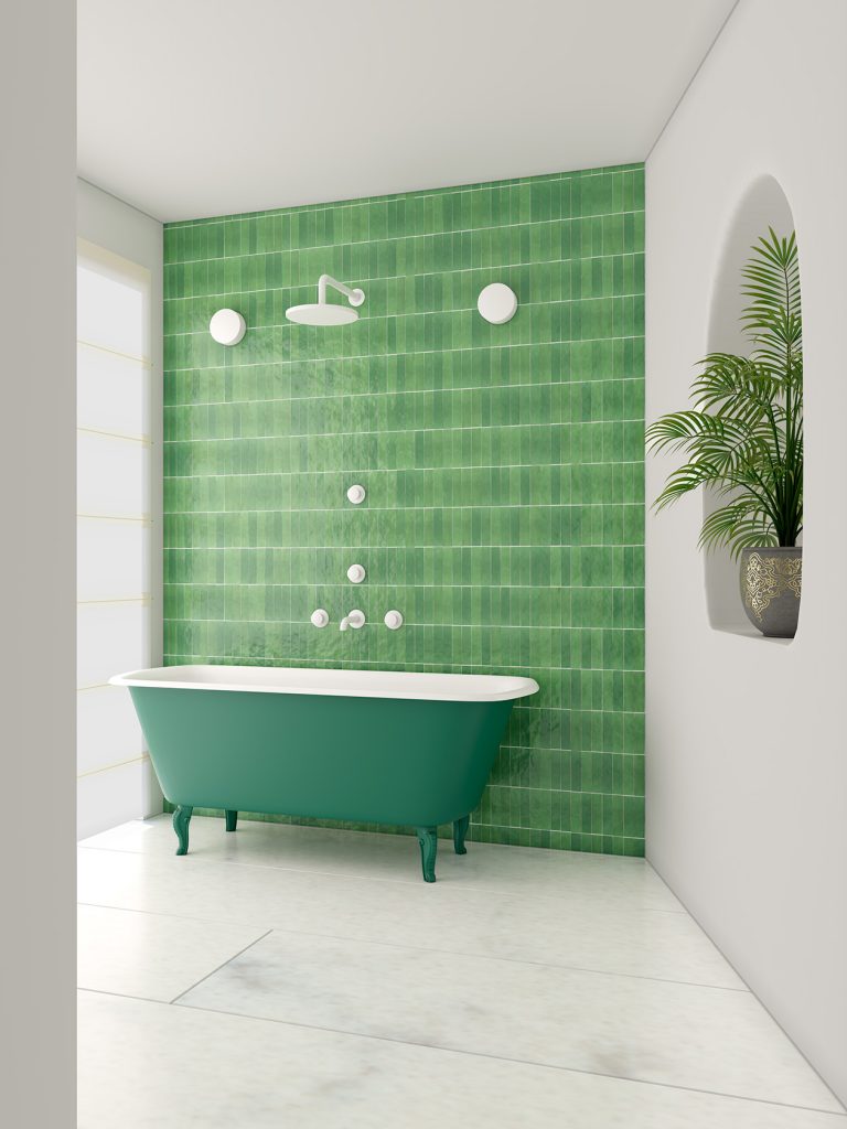 Faience Murale Zelij Verde Botella 5x20 cm de Cevica