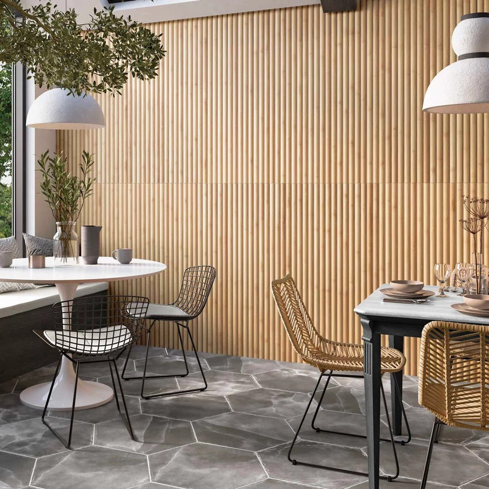 Carrelage Effet Bois Bamboo Natural 40x120 cm de Realonda