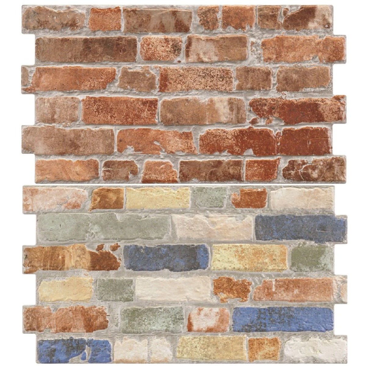 Echantillon Carrelage Parement Mural Effet Pierre Brique Manhattan 31x56 cm