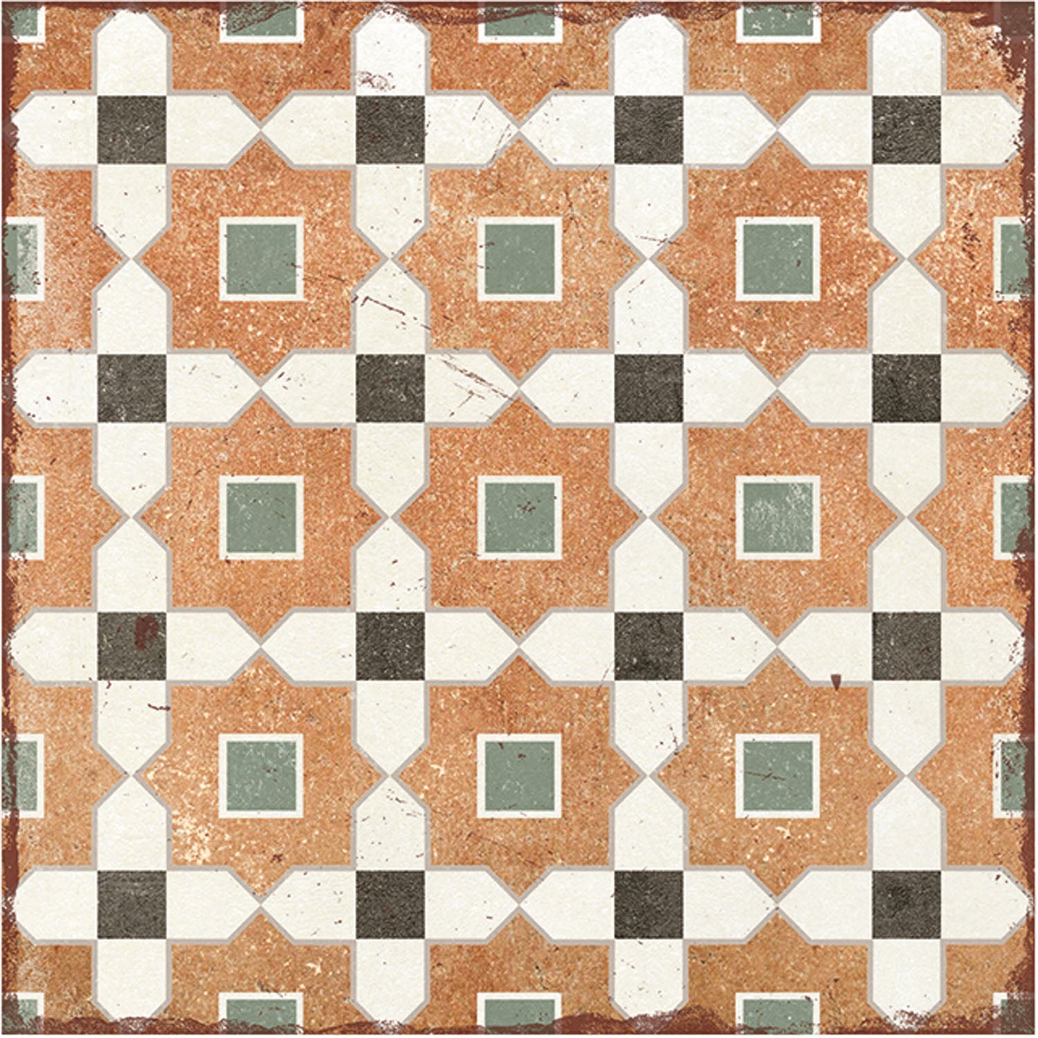 Carrelage Effet Carreau de Ciment Alhambra Tessina 20x20 cm de Nanda Tiles
