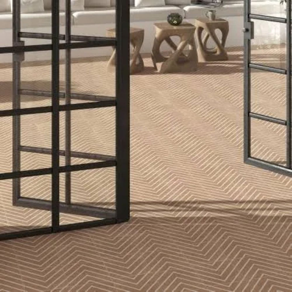 Carrelage Effet carreau de ciment Canem Terra Decor One 20x20 cm de Mainzu