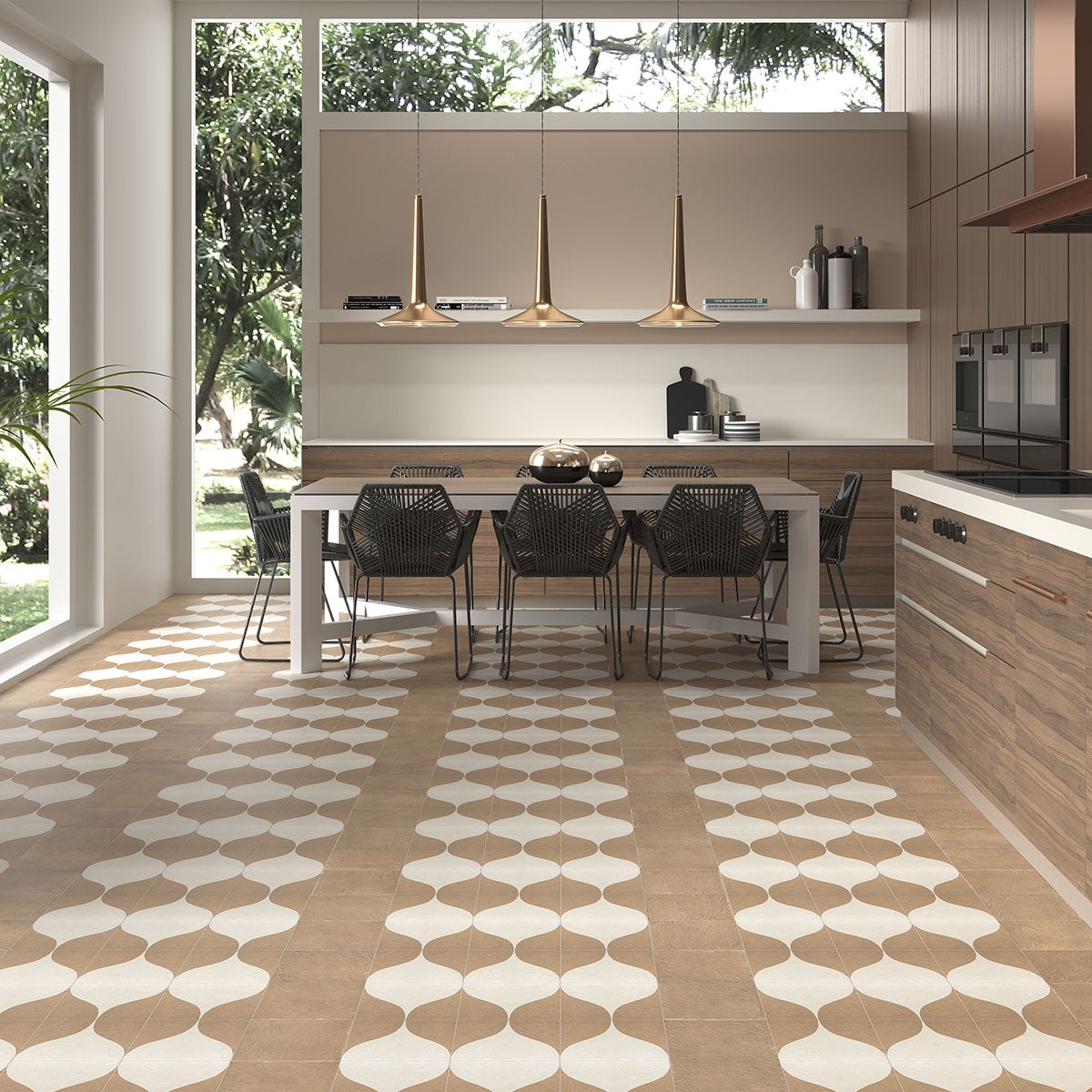 Carrelage Effet carreau de ciment Canem Terra Decor Two 20x20 cm de Mainzu