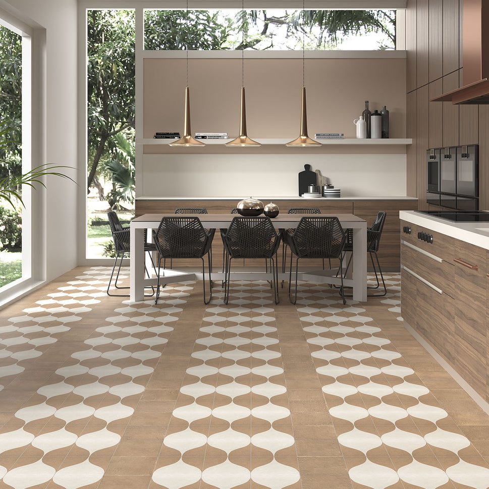 Carrelage Effet carreau de ciment Canem Terra Decor Two 20x20 cm de Mainzu