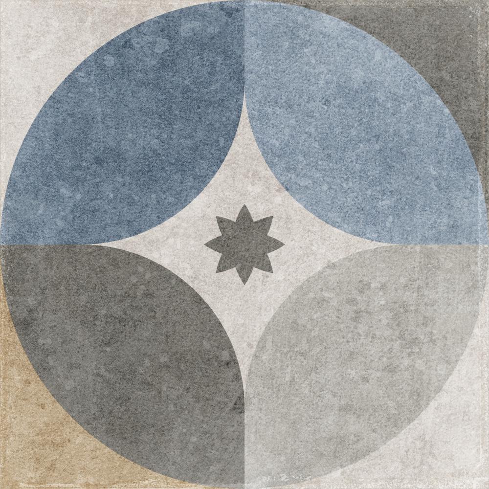 Carrelage Effet Carreau de Ciment Emanuele 20x20 cm de Dune