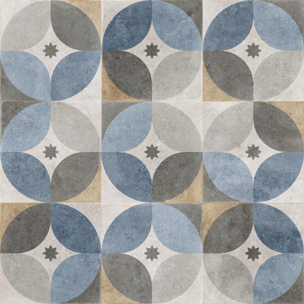 Carrelage Effet Carreau de Ciment Emanuele 20x20 cm de Dune