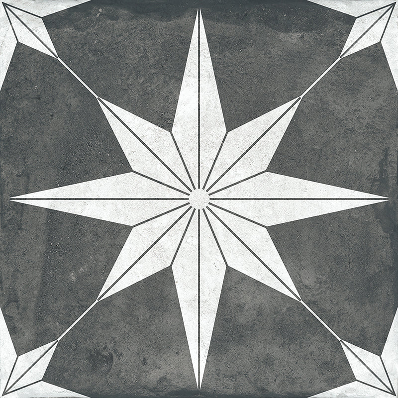 Carrelage Effet Carreau Ciment Estrela Dec 02 33,5x33,5 cm