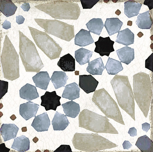 Echantillon carrelage Effet Carreau de Ciment Grafton Mina 20x20 cm