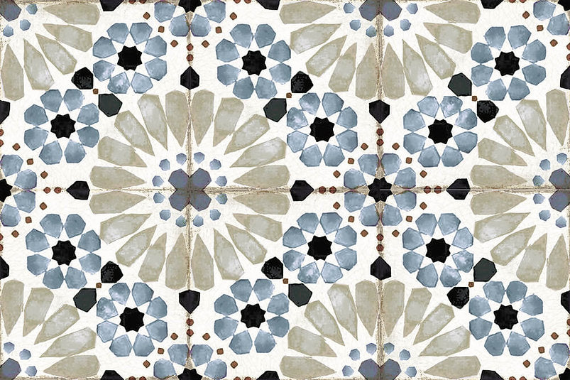 Echantillon carrelage Effet Carreau de Ciment Grafton Mina 20x20 cm