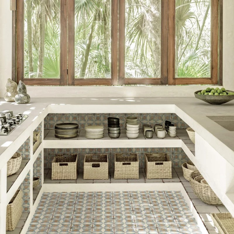 Carrelage Effet Carreau Ciment Loft Floor Medina 20x20 cm de Nanda Tiles
