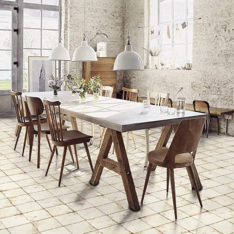 Carrelage Effet Carreau Ciment Loft Floor Ohio White 20x20 cm de Nanda Tiles