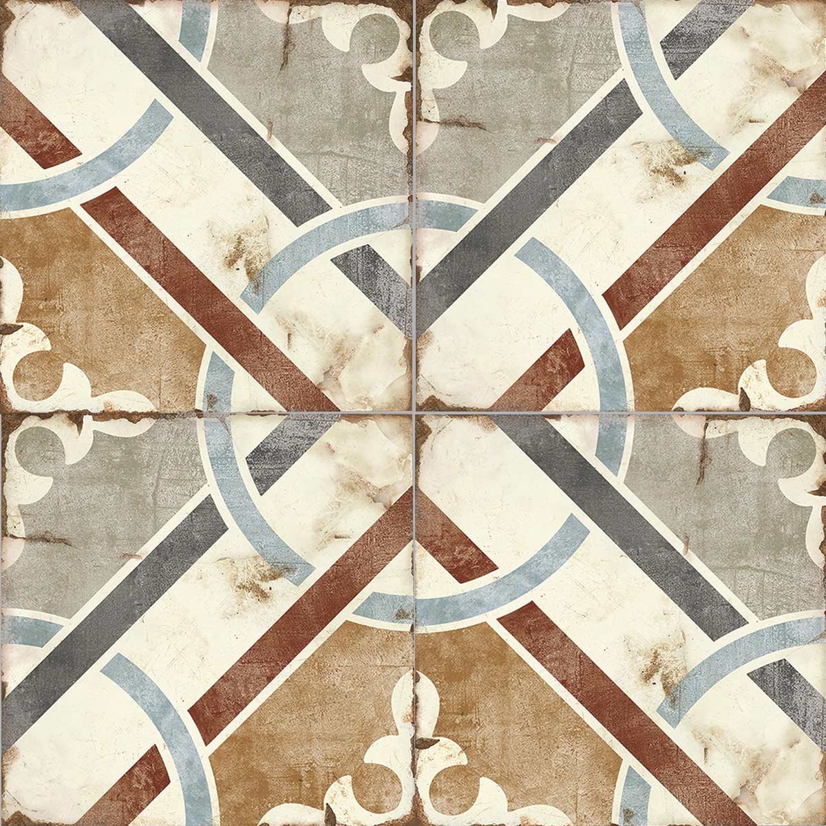 Carrelage Effet Carreau Ciment Loft Floor Parma 20x20 cm de Nanda Tiles