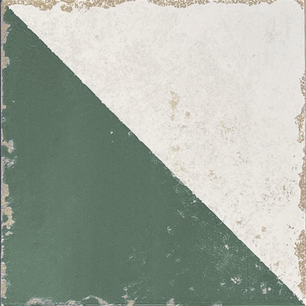 Carrelage Effet Carreau de Ciment Vieilli Cabanyal Verde 20x20 cm de Dune