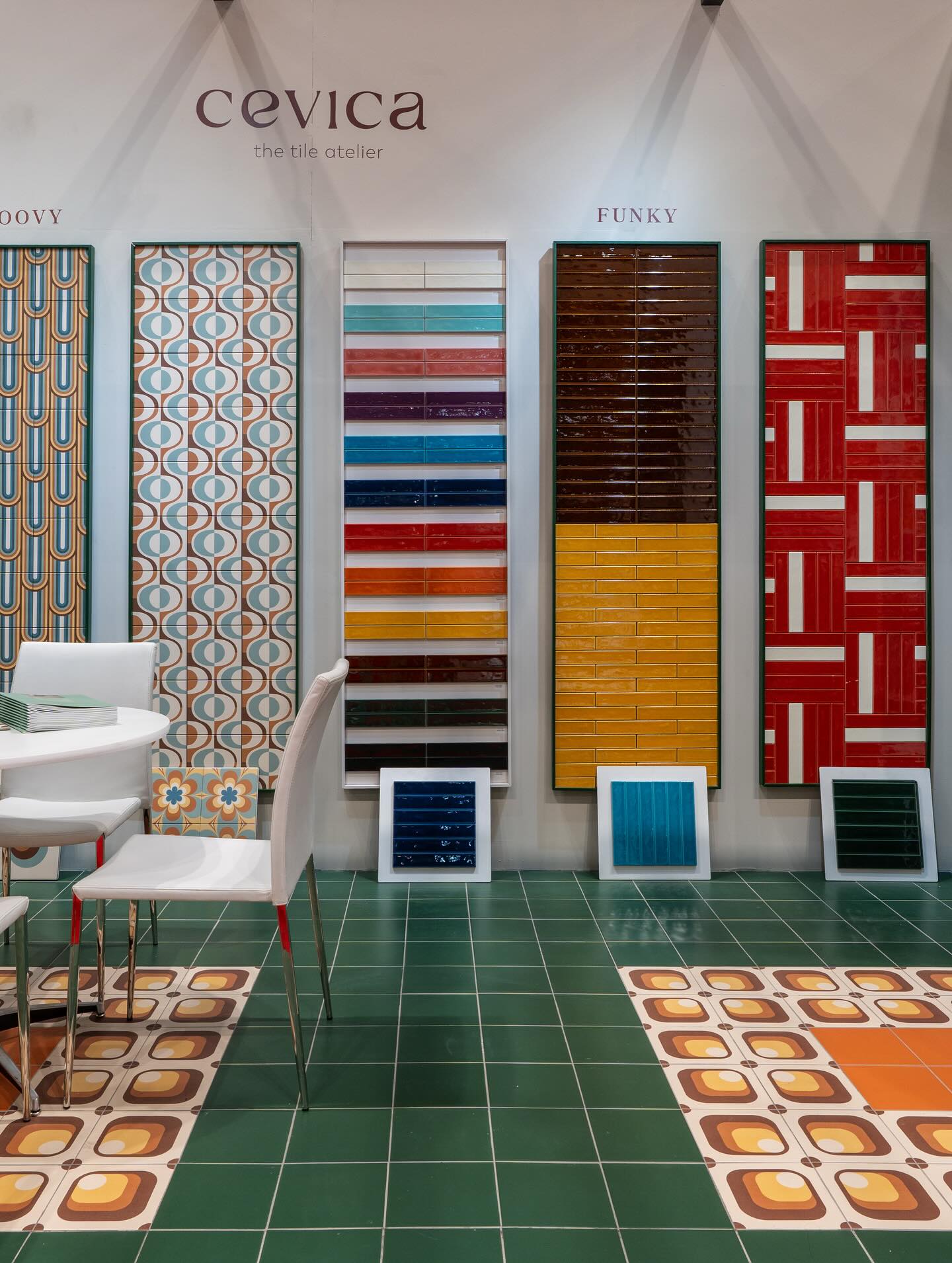 Carrelage Effet Carreau de Ciment Groovy Decor N10 20x20 cm de Cevica