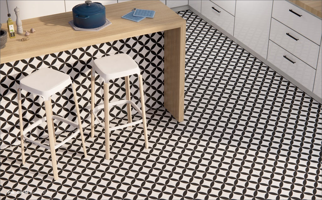 Carrelage Effet Carreau De Ciment Pre Circle 45x45 cm de Prissmacer