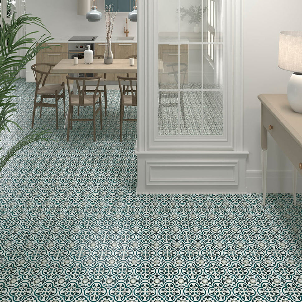 Carrelage Effet Carreau de ciment Infusion St.Etienne 20x20 cm de Mainzu