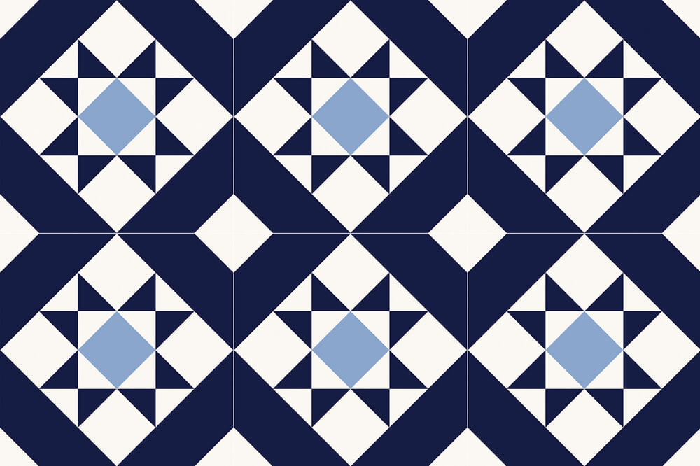 Carrelage Effet Carreau de Ciment Kompas Medi 20x20 cm de Nanda Tiles