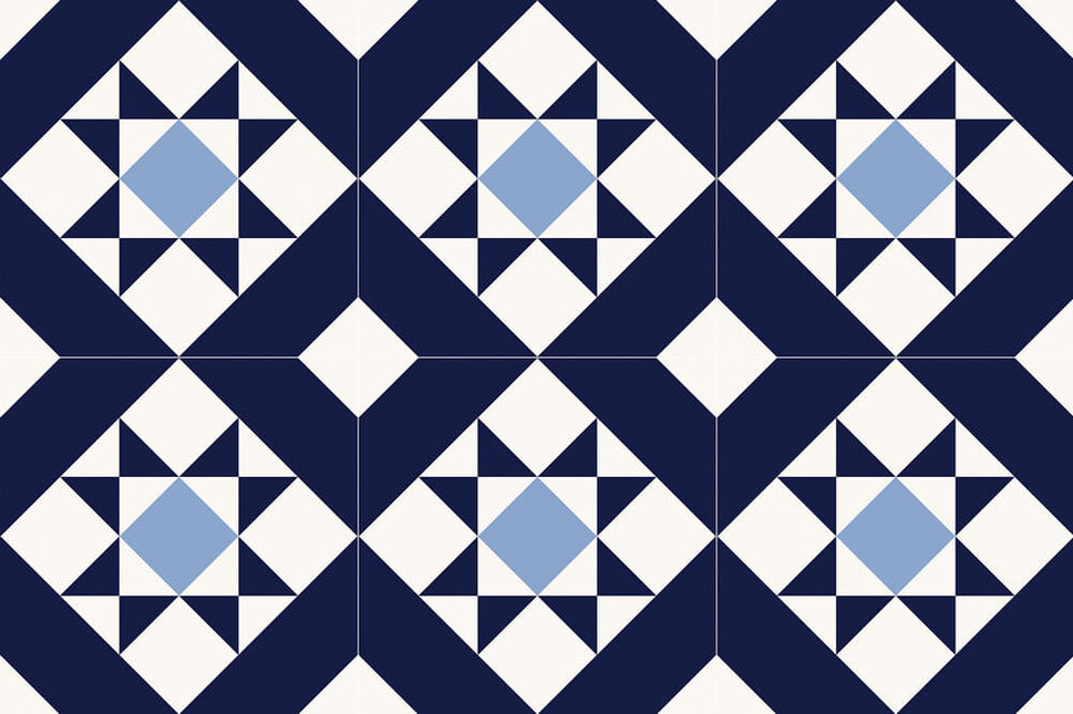 Carrelage Effet Carreau de Ciment Kompas Medi 20x20 cm de Nanda Tiles