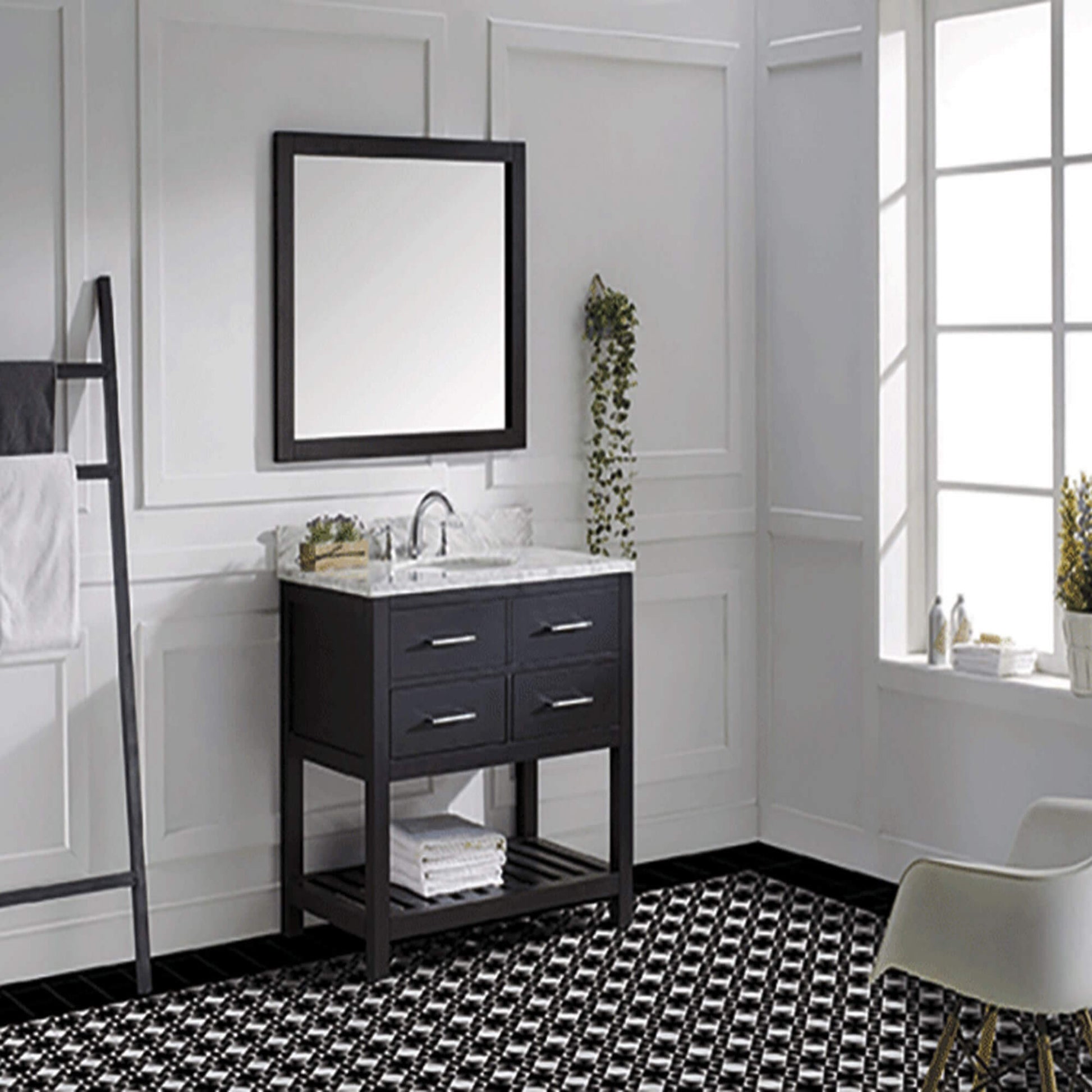 Carrelage Effet Carreau de Ciment Kompas Venet 20x20 cm de Nanda Tiles