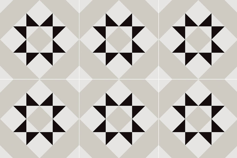 Carrelage Effet Carreau de Ciment Kompas Vita 20x20 cm de Nanda Tiles