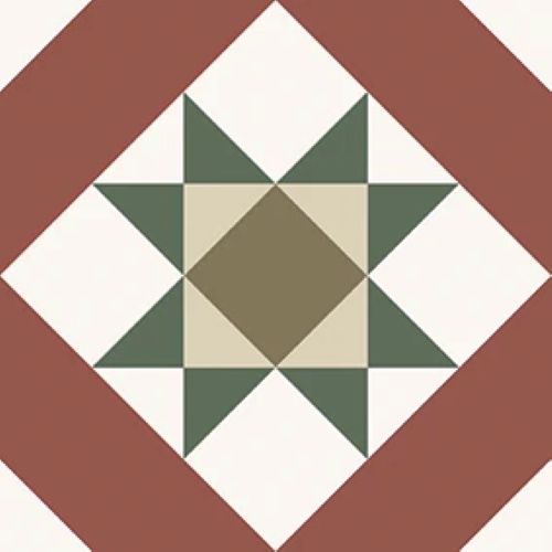 Echantillon carrelage Effet Carreau de Ciment Kompas Vetro 20x20 cm