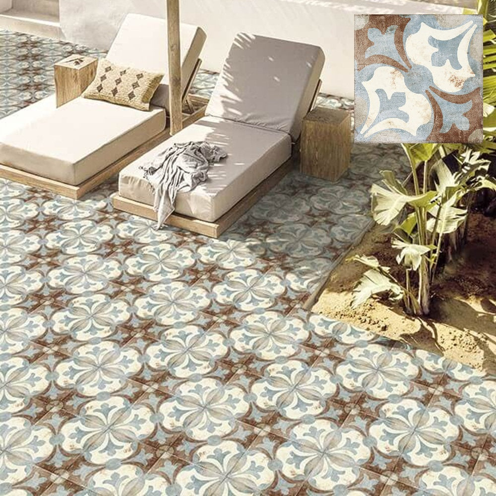 Carrelage Effet Carreau Ciment Loft Floor Toledo 20x20 cm de Nanda Tiles