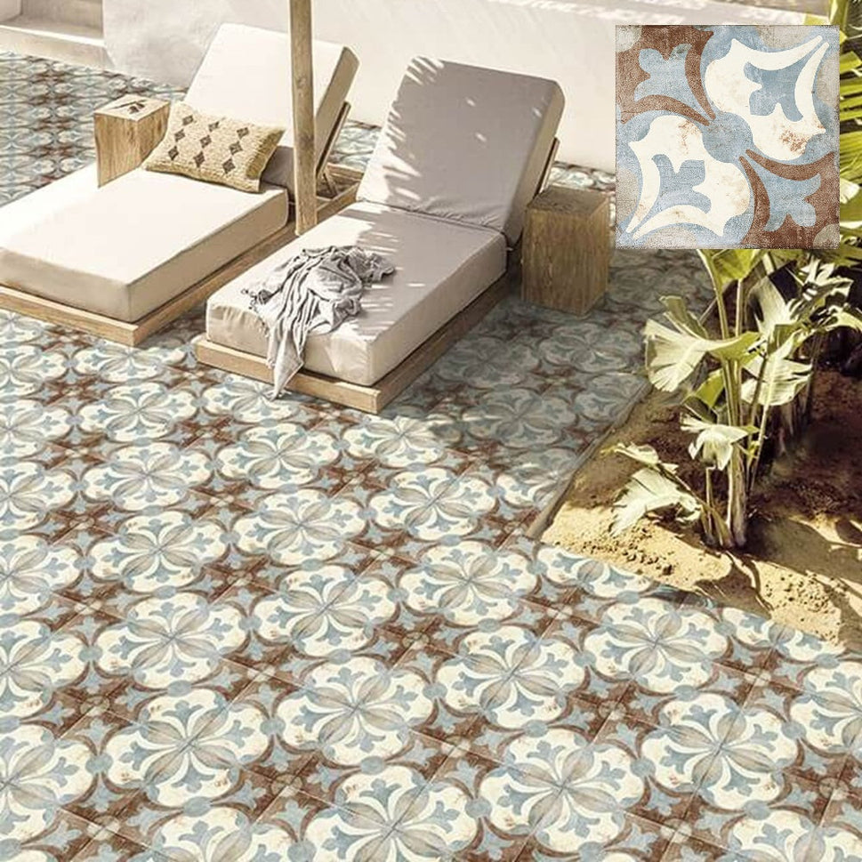 Carrelage Effet Carreau Ciment Loft Floor Toledo 20x20 cm de Nanda Tiles