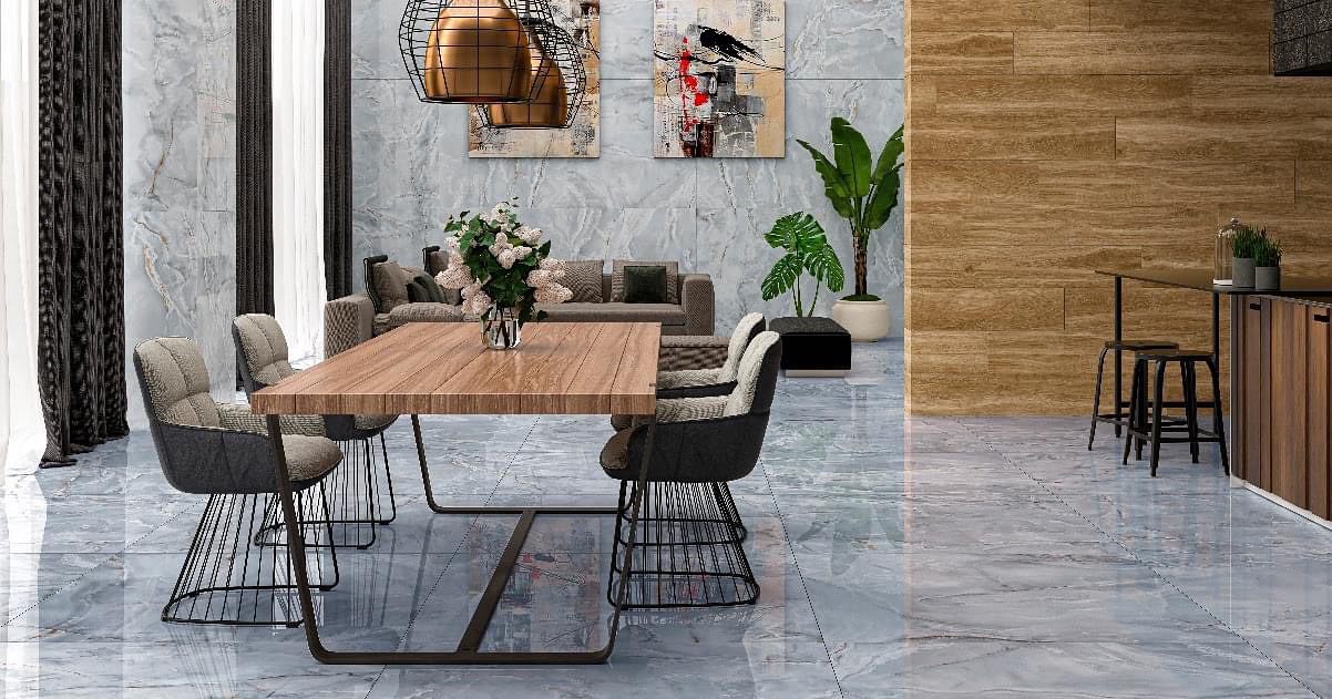 Carrelage Effet Marbre Eternal Smerato Brillant 60x120 cm de Ecoceramic