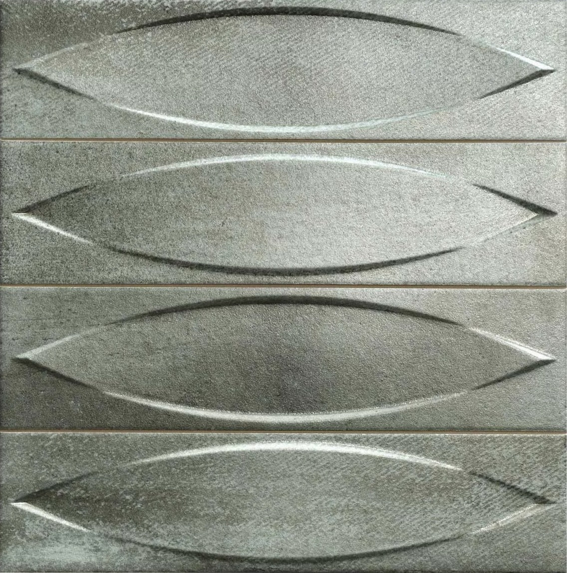 Carrelage Effet Metal Lens Iron 33x33 cm de Realonda