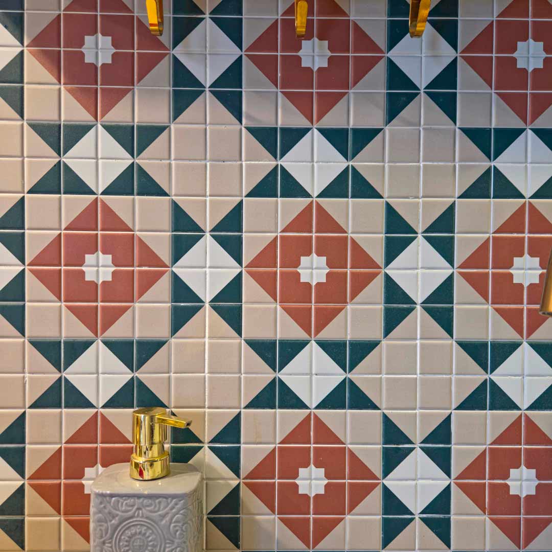 Carrelage Effet Mosaique Mintons Balmoral 20x20 cm de Dune