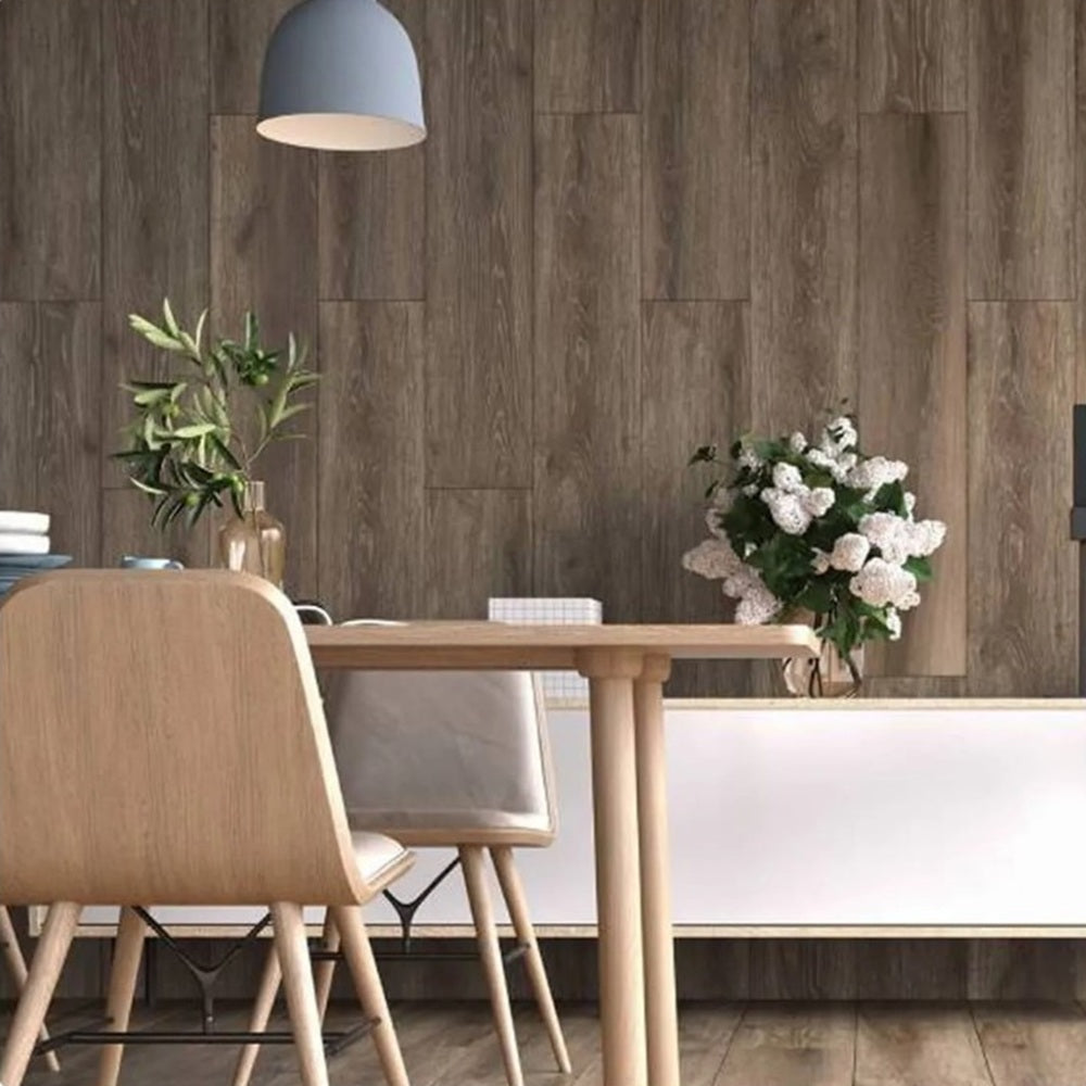 Carrelage Effet Parquet Borneo Roble 23x120 cm de Ecoceramic