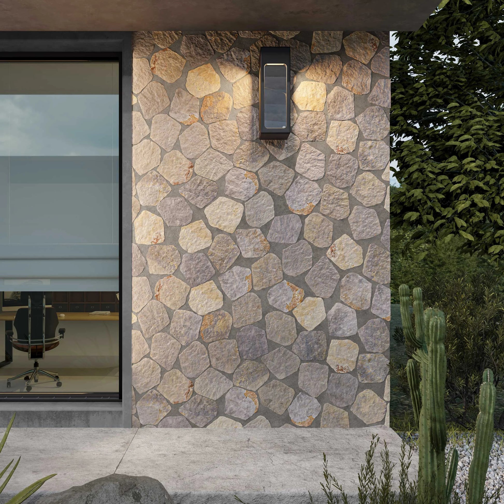 Carrelage Effet Pierre Cuzco Multi 28,5x33 cm de Realonda